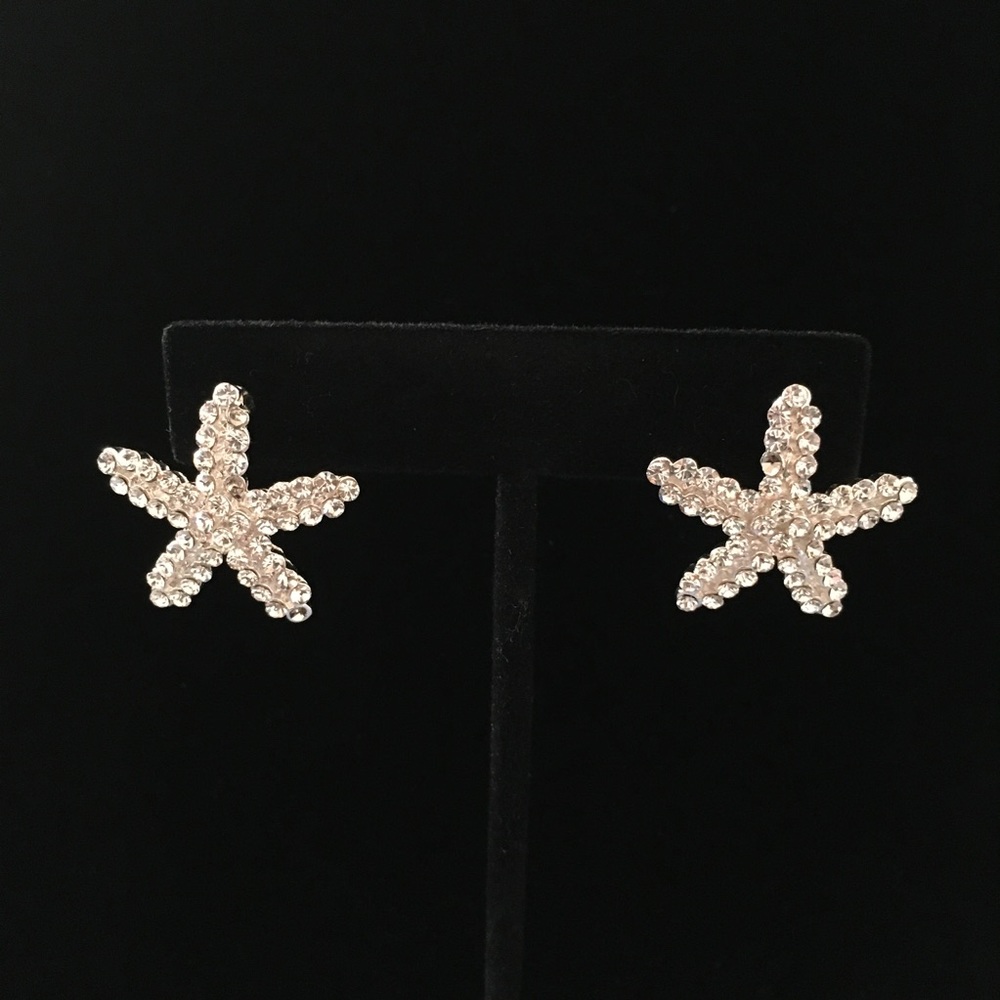 ♦️SOLD♦️ Starfish Earrings/Anklet Set - Picture 1 of 4
